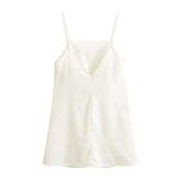 Women's clothing 2025 summer new fashion sexy hot girl hollow embroidered suspender dress